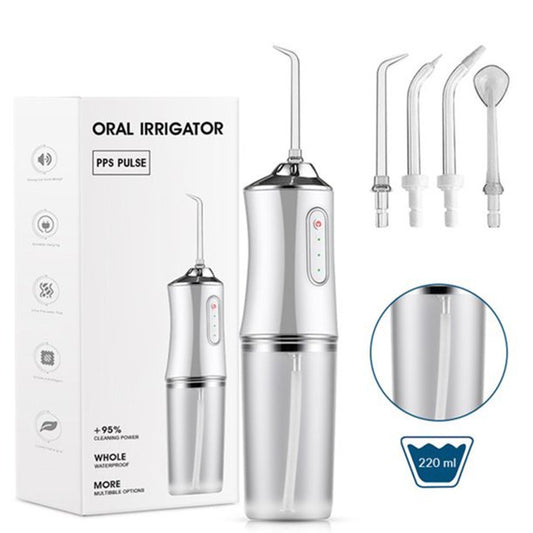 Water Flossers, Cordless Dental Oral Irrigator for Travel Home Office, 220ml, white