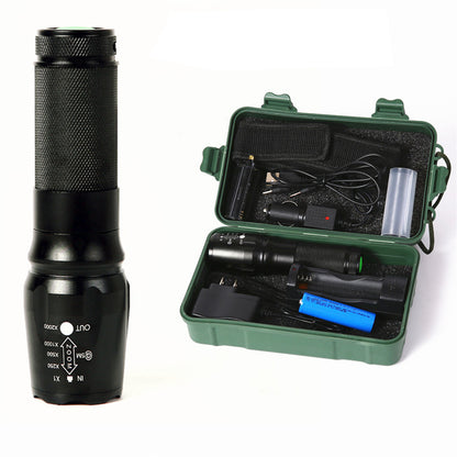 LED Flashlight, 2000 High Lumens Tactical Flashlights, Zoomable and Water Resistant, 5 Light Modes, Super Bright Flashlights for Camping and Emergency
