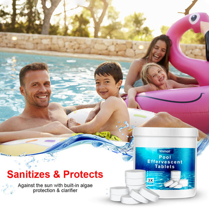 Melliful 180Pcs Chlorine Tablets for Pool