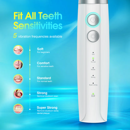 Plaque Remover for Teeth, Ifanze Electric Dental Plaque Remover Tool, Tooth Cleaner Tartar Cleaning Kit with 4 Replacement Heads, Safe for Adult Kids