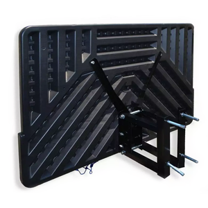 Wall-Mount Basketball Backboard Hoops & Goals Rim Combo Kit & Shatterproof Polyethylene Board & All-Steel Rustproof Frame, 43x28"