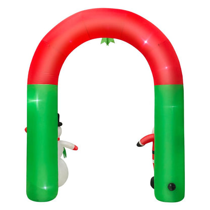 Cooseas 7.9 ft Christmas Inflatables Archway, Santa Claus Blow up Airblown Arch with LED Lights Built-in for Holiday/Party/Yard/Garden